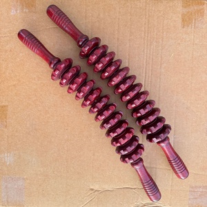 Diep Weefsel Lichaamsbeen <span class=keywords><strong>Massager</strong></span> Handheld Houten Roller Met Ballen Voor Spierpijn Stick <span class=keywords><strong>Machine</strong></span> - Product Image 5