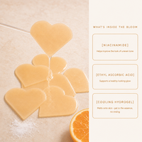 Plester Hidrogel Wajah & Mata Private Label Radiance Bentuk Hati Bunga Niacinamide Vitamin C Perawatan Kecantikan Kulit Bercahaya