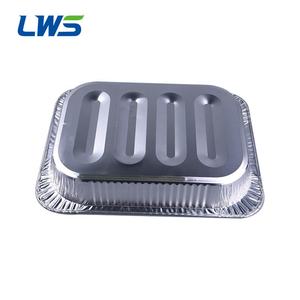 Conteneur rectangulaire <span class=keywords><strong>jetable</strong></span> en aluminium de 5830 ml, prix usine, résistant au four, qualité alimentaire, pour boulangerie, avec couvercle en aluminium - Product Image 2