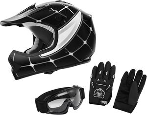 DOT Motorcycle Four Wheeler Riding Racing <strong>Helmet</strong> Youth <strong>Kids</strong> Motocross ATV Off Road Street Dirt Bike Go-Kart BMX <strong>MX</strong> <strong>Helmet</strong> - Product Image 3