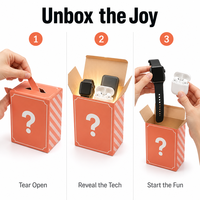Boîte Mystère Électronique 3C Avancée en Gros – Sac Chanceux 3 Pièces Aléatoires : Montre Connectée, Écouteurs TWS, Haut-parleur, Smartphone, Appareil Photo pour Enfants