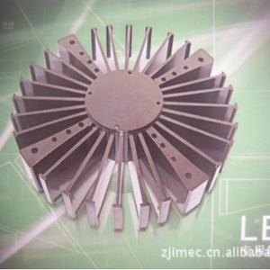 Dissipateur thermique en forme de tournesol Yimeida pour contrôleur d'éclairage LED de rue 058 Imecsunset, profil à ailettes extrudées argenté - Product Image 2