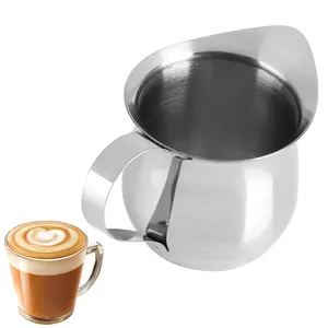 2/3/5/8OZ Stainless Steel Bell Creamer Milk Frothing Pitcher Espresso Shot Cup for Cappuccino Coffee Latte