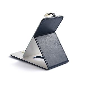 Unique Design PU Leather Figure Pattern Black Color Hollow Out <b>Compact</b> <b>Mirror</b> - Product Image 6