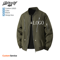 Veste bomber décontractée élégante pour homme, vêtements de sport légers et ajustés, personnalisables pour la randonnée en plein air, OEM/ODM