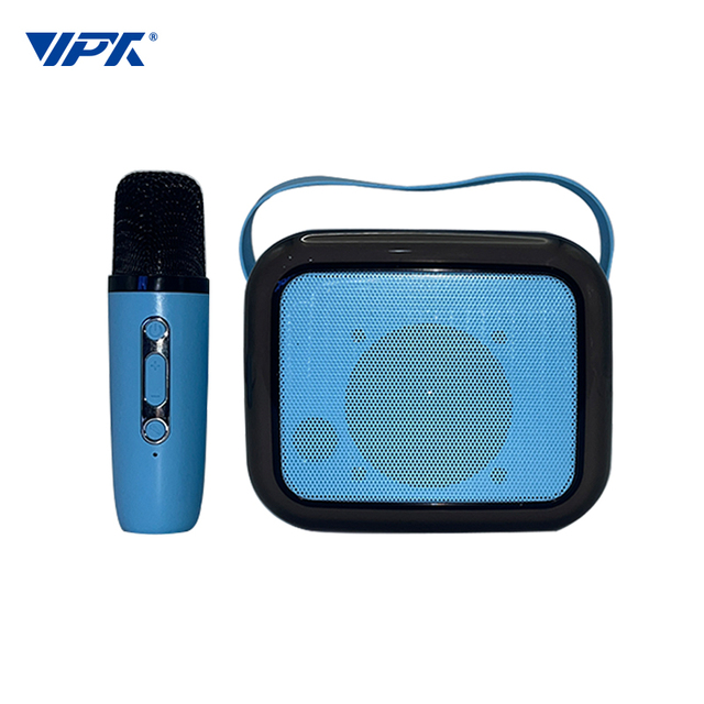 Karaoke Blue Tooth Speaker Wireless Portable Soundbar Singing Gifts Speakers 6W Mini Mic HIFI Surround Sound with Microphone