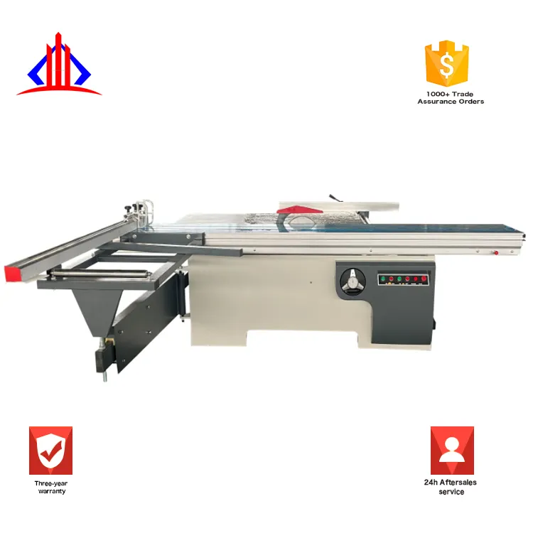 Chế Biến Gỗ CNC Loại Tự Động Hàng Rào Di Chuyển Chính Xác Kỹ Thuật Số Trượt Bảng Bảng Điều Chỉnh Saw Máy Cắt Gỗ