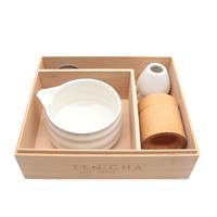 Newell japonais Matcha bol café thé Kit vente chaude Style Matcha faisant outil bambou Matcha fouet ensemble avec boîte en bois emballage
