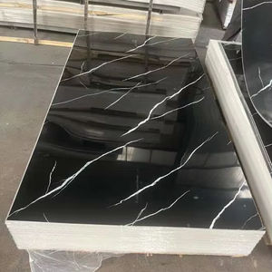 Panneaux muraux en PVC léger et écologique, effet marbre UV, avec service de découpe pour des projets de bricolage faciles à la maison - Product Image 1