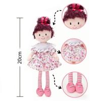 Poupée en peluche douce personnalisée, design OEM, vente en gros à bas prix, jolie poupée en tissu pour fille