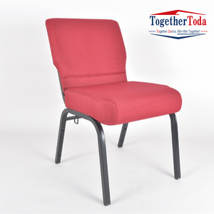 Chaises d'église rembourrées pliables modernes personnalisables en gros, prix abordable, empilables, pour théâtre, fabriquées en Chine - Product Image 2