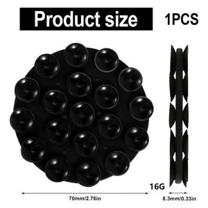 Support de téléphone rond en silicone à ventouse, léger, flexible, antidérapant, réutilisable, 19 points d'adhérence, fourni directement par l'usine - Product Image 2