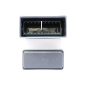 Laboratory Histology Tissue <b>Slide</b> Staining Jar With Rack For Glass <b>Slides</b> <b>Plastic</b> Container And Holder - Product Image 4