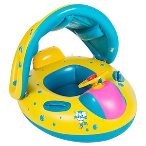 Flotador Inflable para Bebés con Toldo y Protección UV, Anillo de Natación para Niños con Volante, Venta al Por Mayor, OEM - Product Image 6