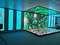 12m² P3.90 P3.9mm Modulares 10x10 Riesen-Tanzflächen-LED-Panel 500 x 500 Bildschirme Videowand 100.000 Stunden Lebensdauer
