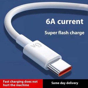 Nhà Máy Bán buôn Chất lượng cao 6A siêu nhanh sạc cáp dữ liệu Type-C Flash Charger 66 Wát ngân hàng điện <span class=keywords><strong>USB</strong></span> TPE trường hợp đối với iPhone - Product Image 4