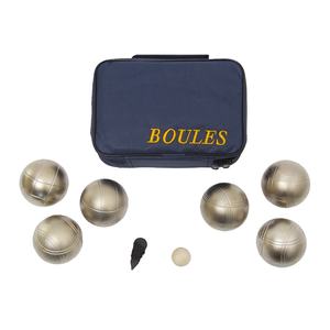 Ensemble de <span class=keywords><strong>pétanque</strong></span> ZQURE sablée argentée et jaune avec jeu de boules de bocce 6 pièces, logo personnalisé et <span class=keywords><strong>sac</strong></span> de <span class=keywords><strong>pétanque</strong></span> (acier Q159) pour usage extérieur - Product Image 6