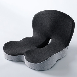 Coussin de siège ergonomique en mousse à mémoire de forme avec support lombaire pour chaise de bureau, siège de voiture, confort pour les longues sessions assises - Product Image 6