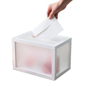 Transparent Wooden <b>Wedding</b> Storage <b>Box</b> Rectangular With Cover For <b>Cards</b> And Gifts - Product Image 5