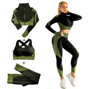 Новинка 2023, пикантный женский облегающий спортивный комплект с бюстгальтером и штанами для йоги, эластичная спортивная одежда с высокой талией, леггинсы