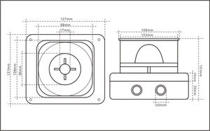 Báo Cháy Âm Thanh Và Ánh Sáng Còi Báo Động Nhựa Không Thấm Nước 120dB DC12V-24V Ngoài Trời 0.5-5M Phạm Vi Phát Hiện Cảm Biến Loại 0 - Product Image 6