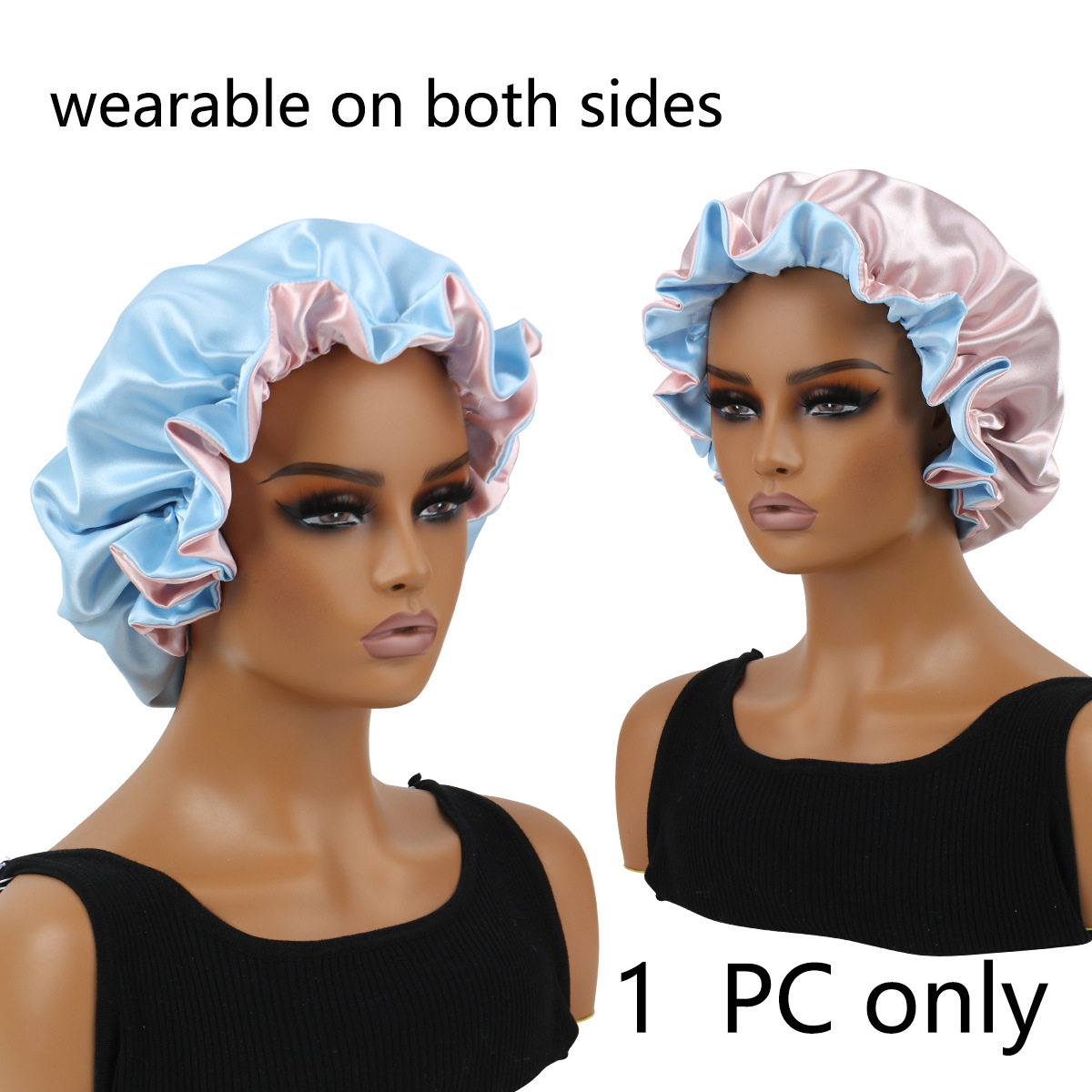 Bleu clair avec rose clair