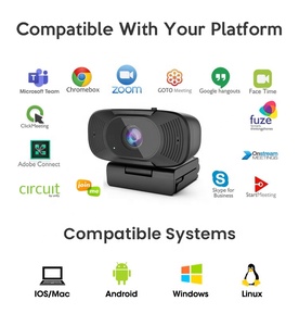 1080P Webcam With Microphone, HD <b>USB</b> Computer Camera Privacy Cover Auto Focus,for Laptop PC Teams Home Office MT362 High-Definit - Product Image 6