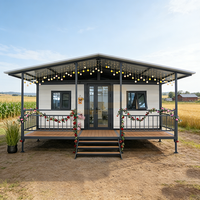 Maison conteneur personnalisée 20/40 pieds, extensible, préfabriquée, villa 2/3/4 chambres, maison mobile modulaire