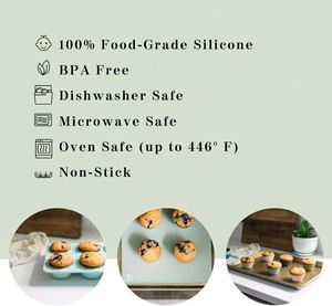 Home Kitchen Cooking Supplies Cake Decorating Tools <b>Silicone</b> Cake Cup Round Shaped Muffin Cupcake <b>Baking</b> Molds - Product Image 4