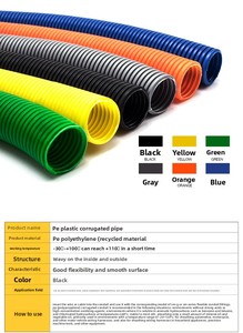 <span class=keywords><strong>Tubo</strong></span> flexible de gran diámetro AD672, material PA/PP ignífugo, <span class=keywords><strong>tubo</strong></span> de plástico tipo piel de serpiente, funda protectora para cables PE80 - Product Image 5