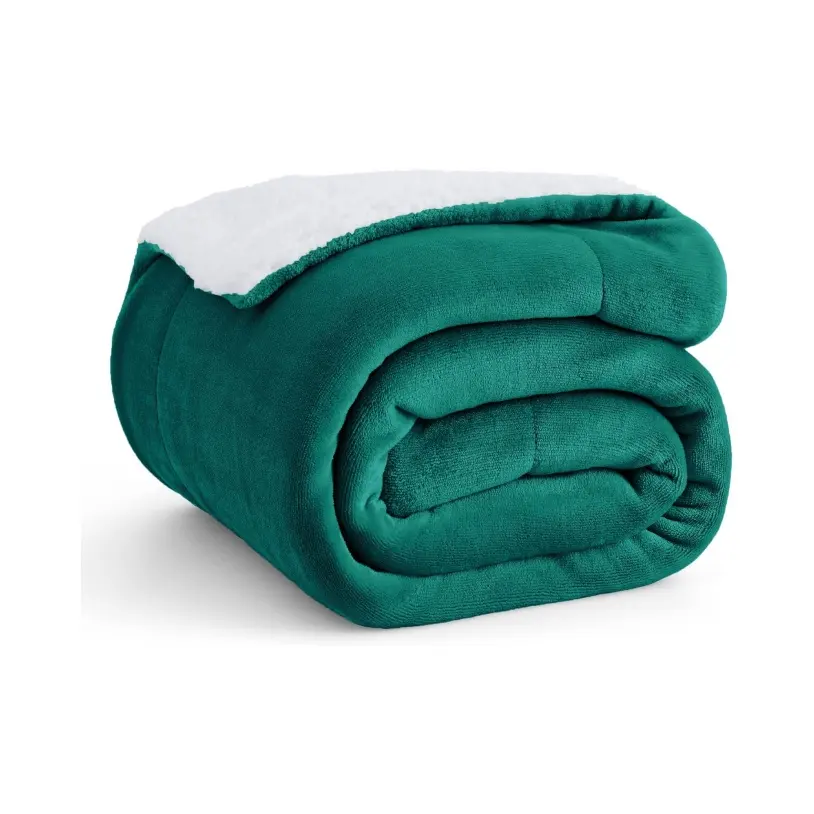 Sherpa Blanket Warm Blankets for Winter Super Soft Fuzzy Flannel Fleece Wool Like Reversible Velvet Plush Couch Blanket