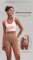 Shorts de yoga taille haute pour femme en Spandex/Nylon à séchage rapide, couleur unie, anti-plis, élastiques, effet ventre plat et rehausseur de hanches, ODM XXL En stock