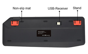 Teclado inalámbrico <span class=keywords><strong>Bluetooth</strong></span> Teclado de control remoto Touchpad Mouse Combo <span class=keywords><strong>Bluetooth</strong></span> 2,4G Teclado de modo dual - Product Image 3