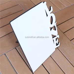 Wholesale High Quality DIY Wood Blank Love Photo Plaques Custom Sublimation MDF Love Frame