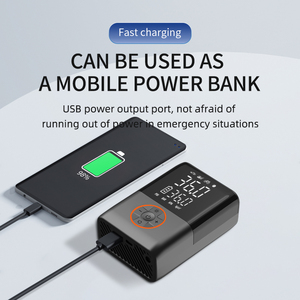 HF8015, заводская цена, портативный беспроводной воздушный насос, мини-Электрический ручной воздушный компрессор, цифровой накачивающий насос для шин давления 150 фунтов на квадратный дюйм - Product Image 6