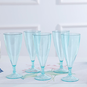 Bicchieri di plastica per feste assortiti di colore assortiti riutilizzabili in plastica viola blu rosa riutilizzabili all'ingrosso - Product Image 4