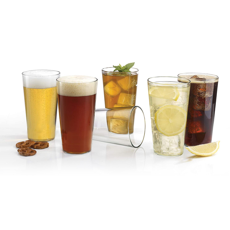 12oz wiederverwendbar Großaufbau Design Pint vorrätig 12oz klarer Bierglasbecher Sublimations-Rückstände Glas Mason-Glas Bierdose Glasbecher