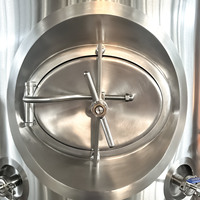 Cuve de Fermentation Cylindrique en Acier Inoxydable de 500L avec Trappe Latérale, Réservoir sous Pression Isolé pour Bière, Fermenteur avec Raccords de Carbonatation