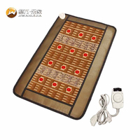 Tapis de massage thermique multi-pierres en jade et tourmaline Jiwan Lejia pour salon de bien-être