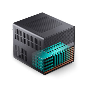 Vỏ máy tính JONSBO N5 Mini-ITX Mini Chassis ATX Mid Tower, hỗ trợ 8+1 khe ổ cứng HDD, hai quạt 120mm, nguồn SFX, 1U, cổng USB. - Product Image 2