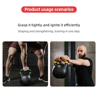 Kettlebell en fonte multi-poids pour entraînement de force, CrossFit et gym à domicile