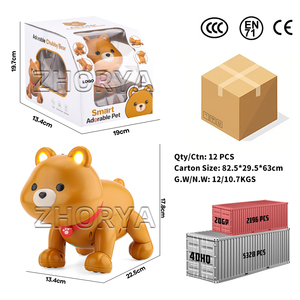 Zhorya Thông Minh Tương Tác Điều Khiển Từ Xa Đi Bộ Điện Và Cảm Ứng Cảm Biến Nhảy Múa Gấu Đồ Chơi Thông Minh Pet <span class=keywords><strong>Robot</strong></span> RC Đồ Chơi - Product Image 6