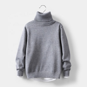 Vestiti invernali per bambina maglione lavorato a maglia per bambini solido abbigliamento morbido per ragazze <span class=keywords><strong>dolcevita</strong></span> abbigliamento per bambini da 2 a 10 anni - Product Image 1