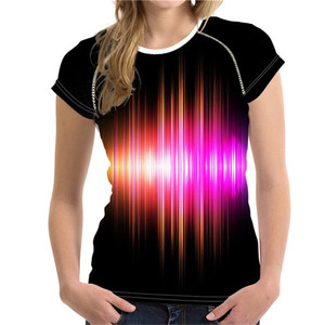 Stylish T-Shirt Ladies T Shirt,Colored <strong>Rainbow</strong> <strong>Women</strong> <strong>Tops</strong> Plus Size, Summer <strong>Women</strong>`s Short Tee Shirt Femme - Product Image 6