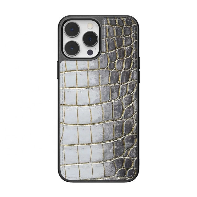 Custom Design High Grade Elegant Exotic Genuine for Leather Shockproof Case for 16 15 14 Pro Luxury