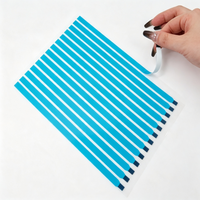 Ruban adhésif double face découpé à la forme en PET acrylique bleu, haute viscosité, sans résidus, faible bruit, pour réparations de batteries de téléphones et de bords d'ordinateurs portables