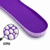 Semelles intérieures en PU résistantes à l'usure, noyau en ETPU blanc, haute élasticité, inserts pour chaussures de sport, anti-fatigue, coussin antidérapant