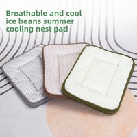 Tapis rafraîchissant pour chien et chat d'été, tapis pour animaux de compagnie à billes de glace dissipant la chaleur, forme rectangulaire, modèle DT1172