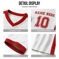 Conjunto de Camiseta y Pantalones Cortos de Fútbol de Poliéster con Estampado Completo Transpirable por Sublimación 3D Personalizado de Marca Privada para Hombres de Equipos de Liga
