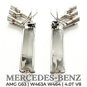 ระบบท่อไอเสียแบบวาล์ว Vortex SS304 Catback สำหรับ Mercedes-AMG G63 W463A W464 4.0T V8 แบบ 6 ท่อปลายออกด้านข้าง ชุดแต่งระบบปรับแต่งเสียง - Product Image 1